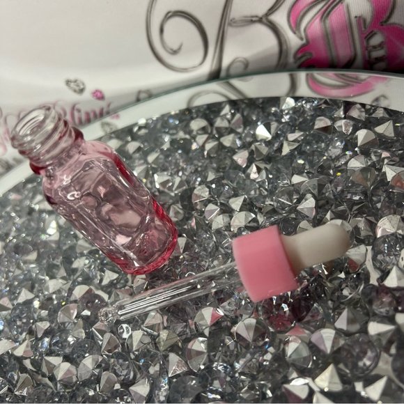 20ml pink dropper glass bottle travel skincare hair care storage makeup liquid - Picture 5 of 9